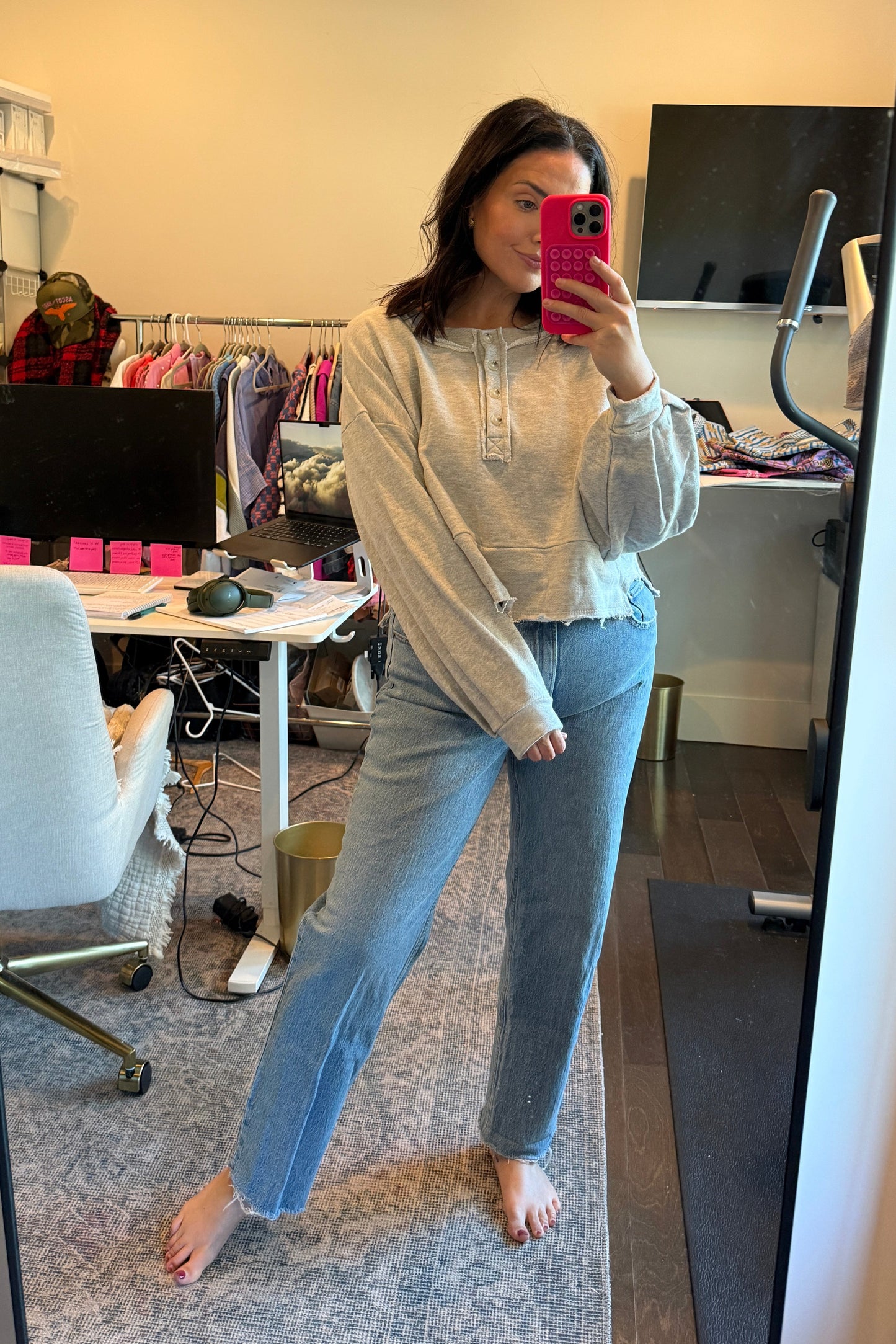 Cassie Casual Cropped Pullover