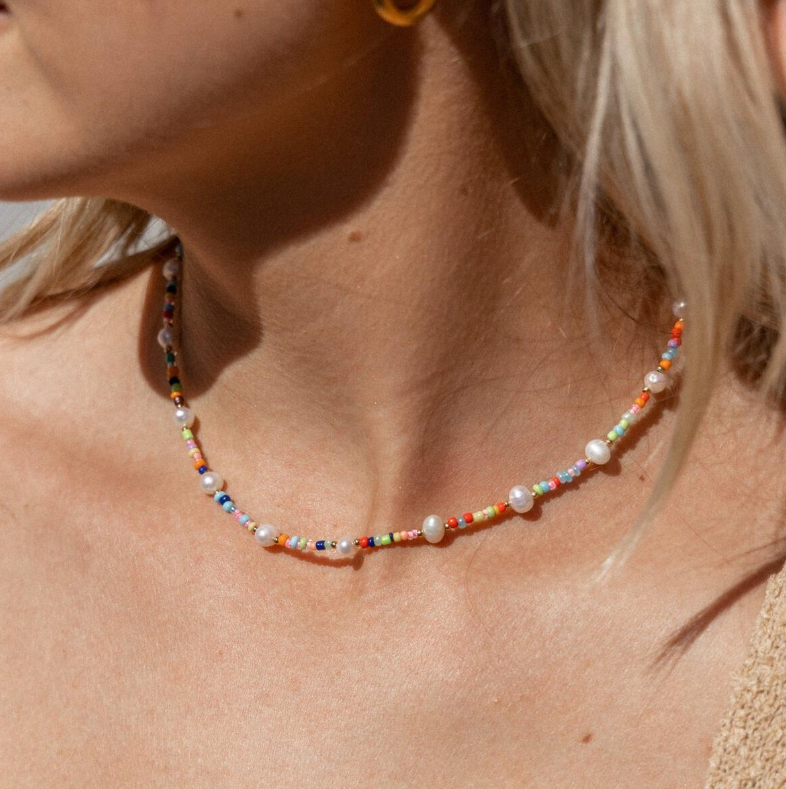 Coconut Girl Beaded & Pearl Necklace | ALCO