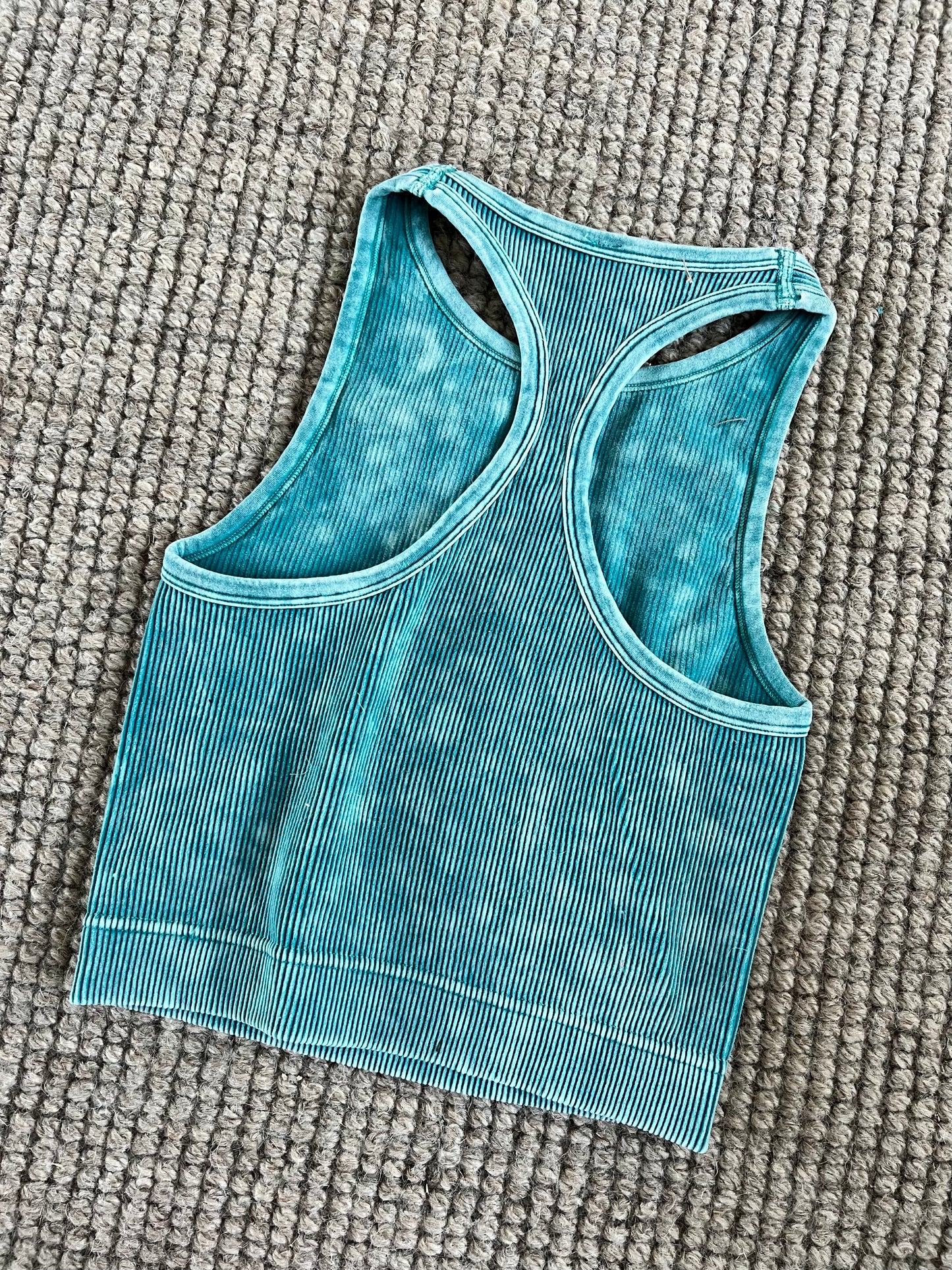 Riley Ribbed Bralette | Teal