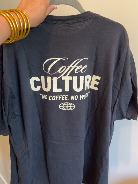 "Coffee Culture" Oversized Graphic Tee