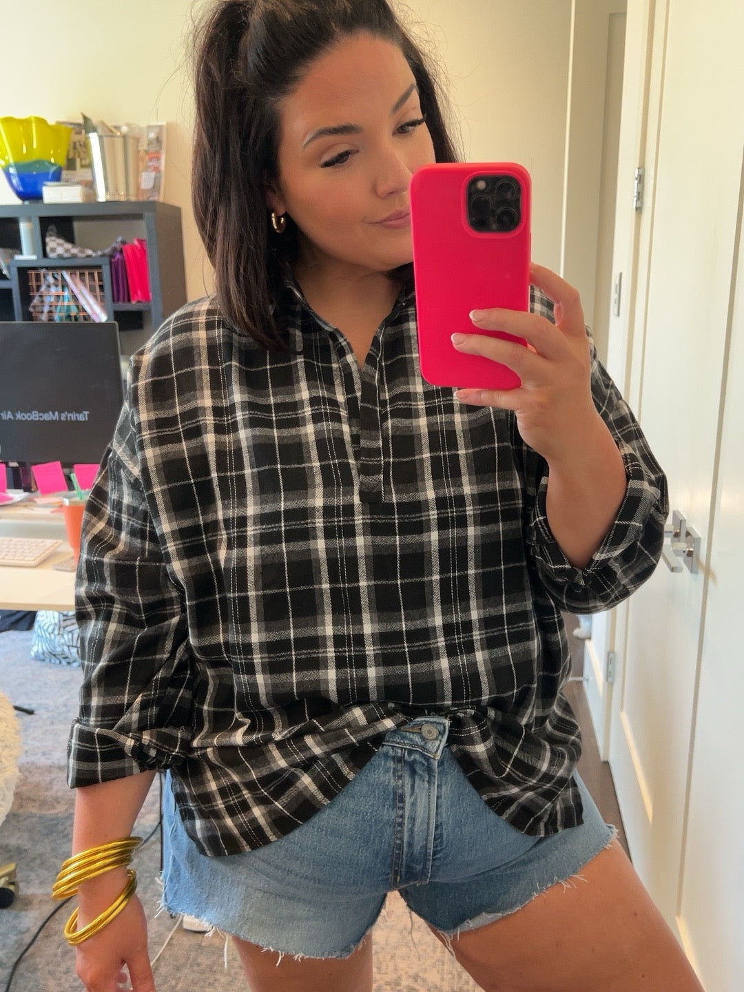 Rodeo Flannel Pullover | Black