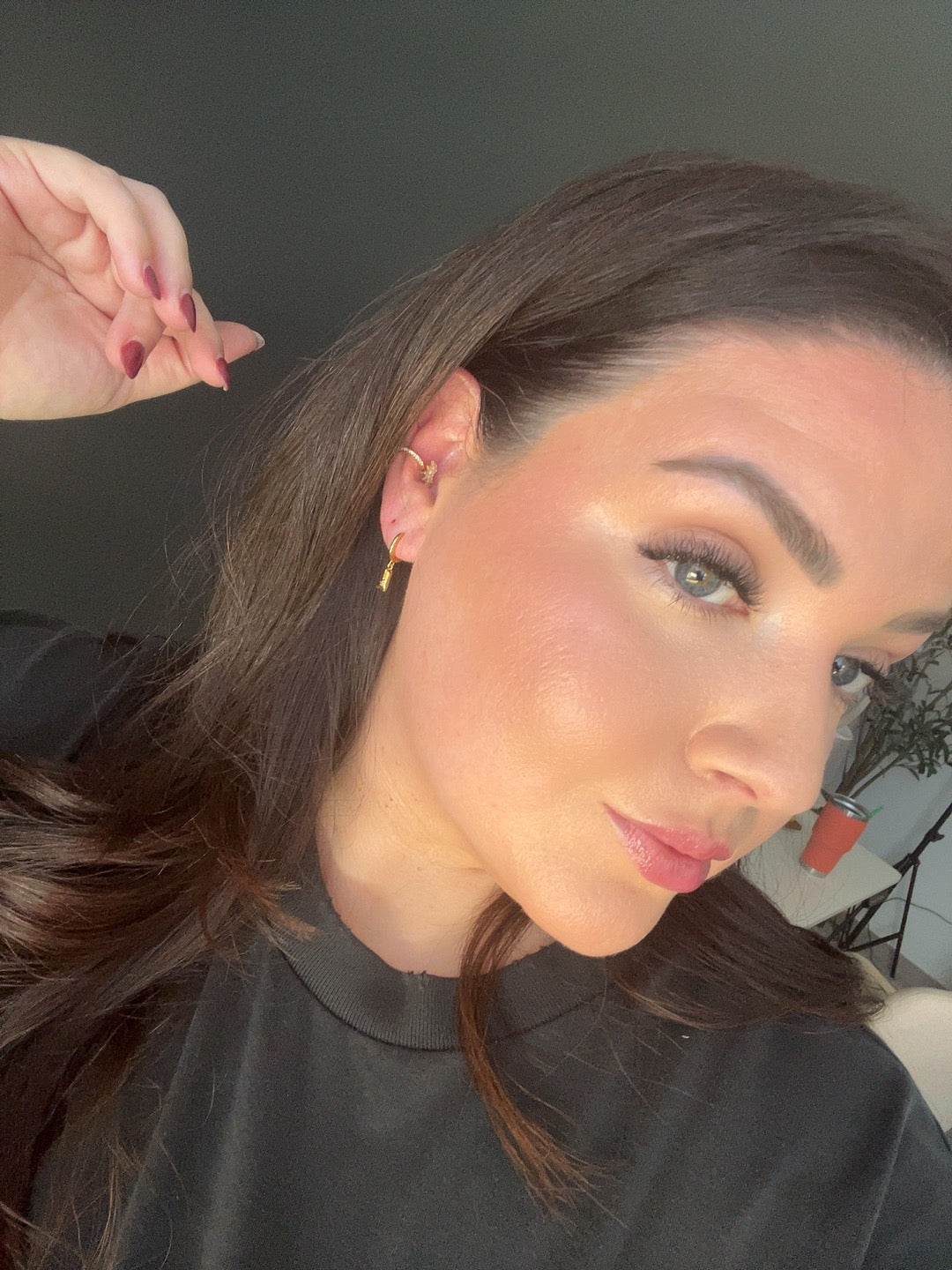 Cowboy Boot Dangle Earring in Gold