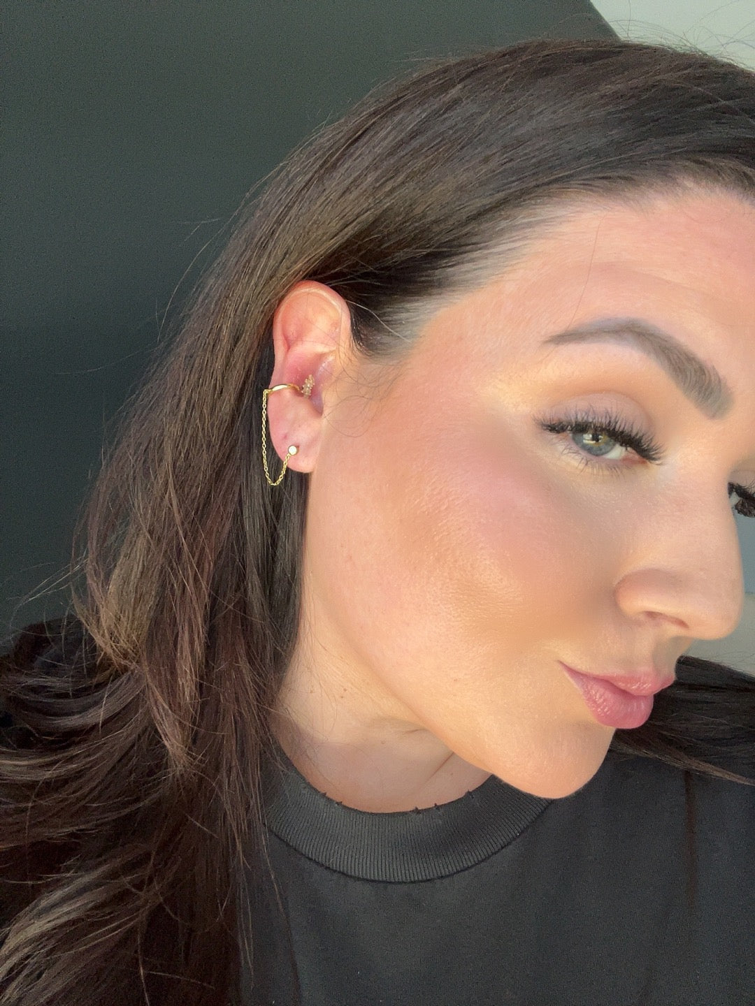 Rockstar Chain Cuff Earring | Gold