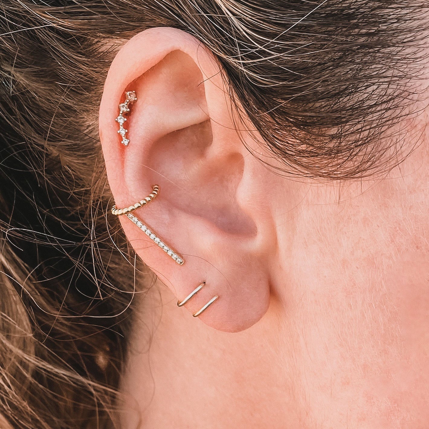 Spiral Twist Earring | Gold