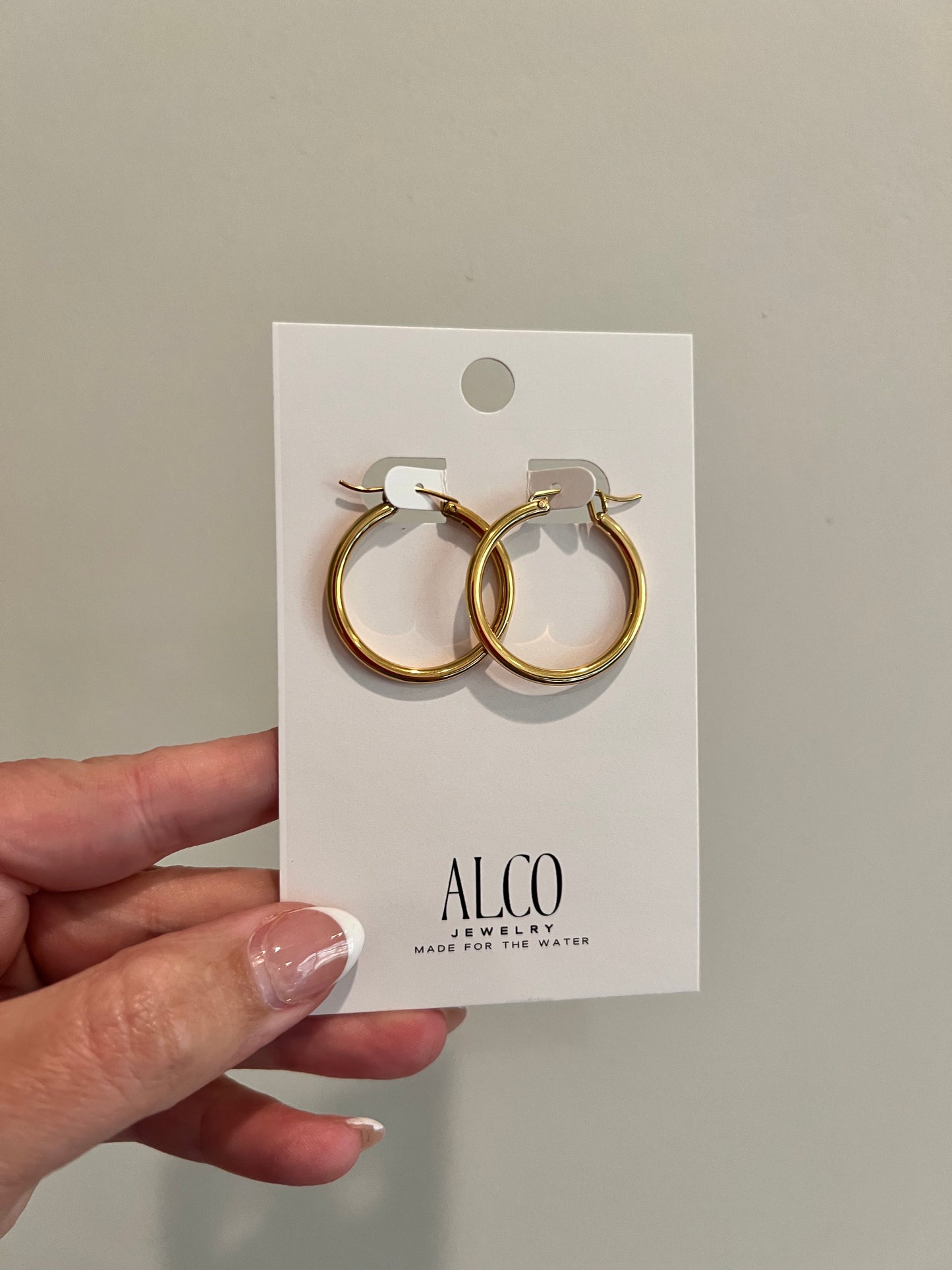 Staple Gold Hoops | ALCO
