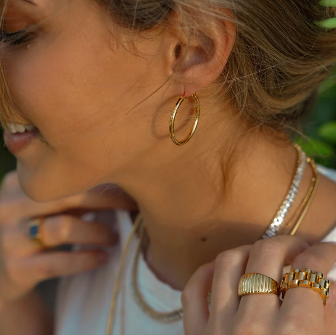 Gold Everyday Hoop Earrings