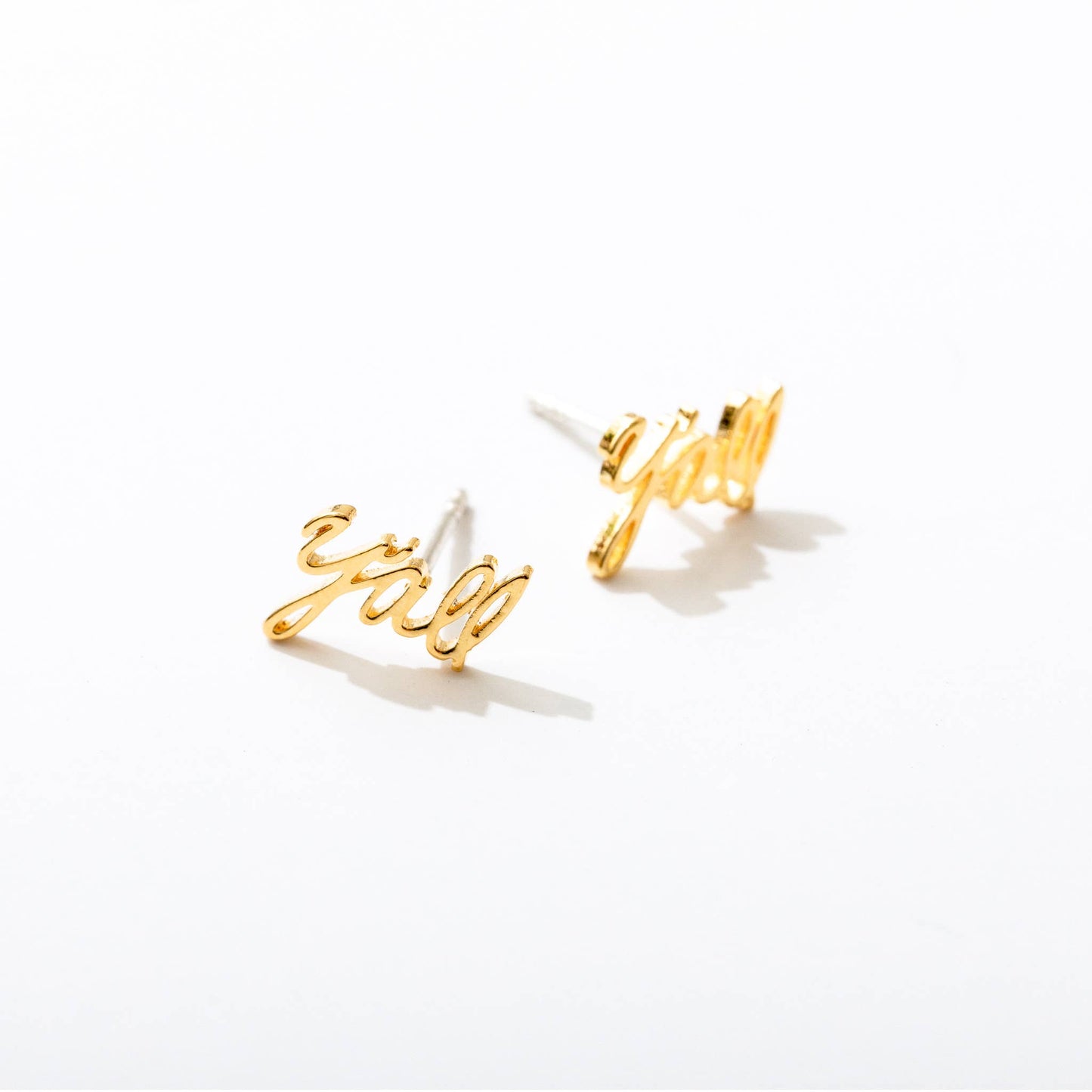Y'all Stud Earrings Set- Gold