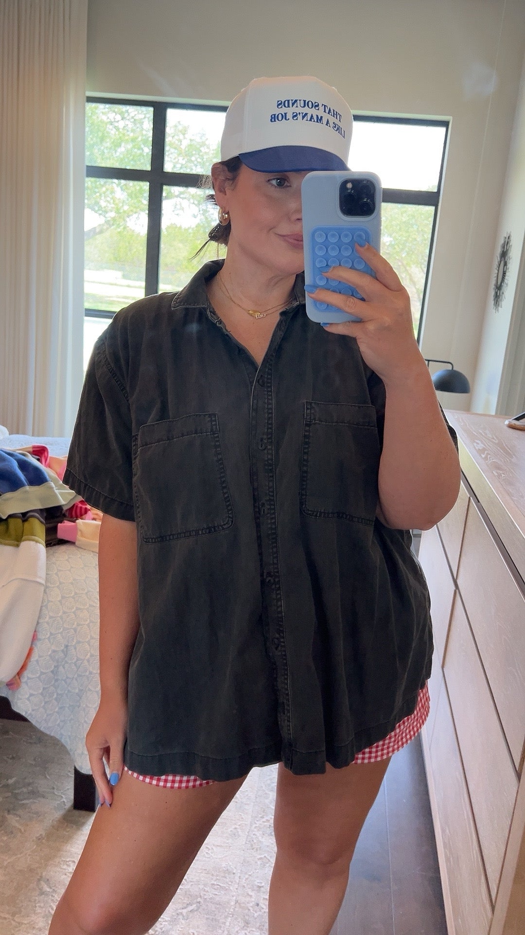 Tarin's Closet --Madewell Short Sleeve Button Down | Washed Black