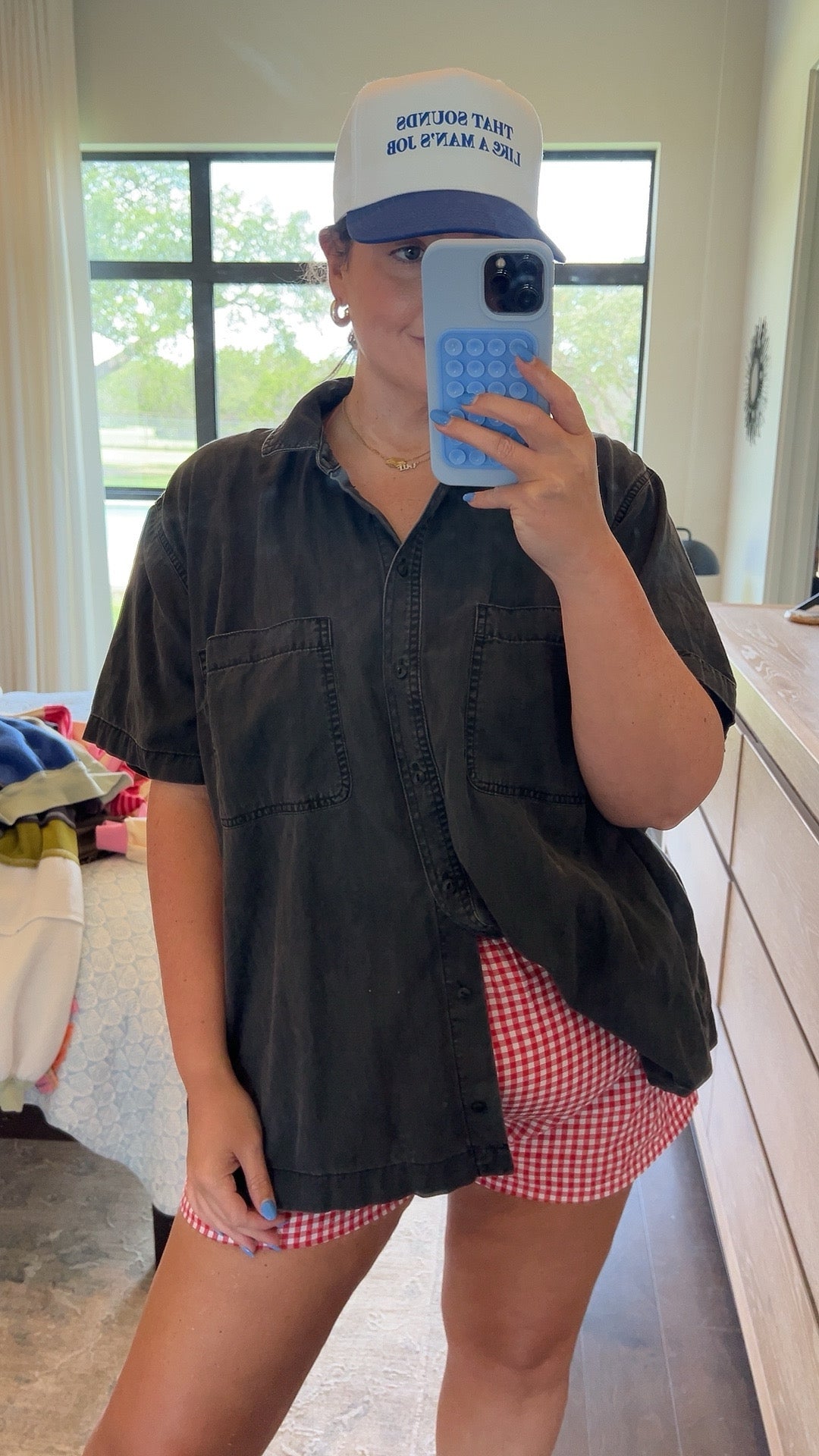 Tarin's Closet --Madewell Short Sleeve Button Down | Washed Black