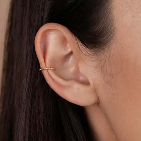 Beaded Ear Cuff | Gold